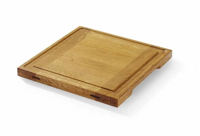 Deska dębowa do serwowania, HENDI, 270x270x(H)20mm Wariant podstawowy
