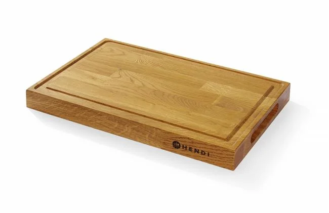 Deska dębowa do serwowania, HENDI, 420x280x(H)40mm Wariant podstawowy