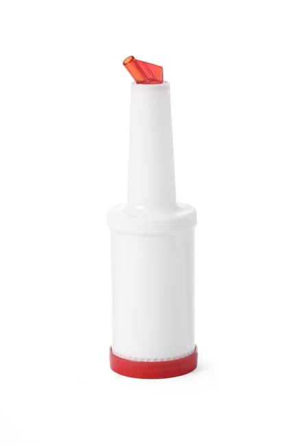 Dyspenser barmański z wymiennymi końcówkami, BarUp, 0,8L, biały, ?90x(H)300mm Wariant podstawowy