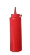 Dyspenser do zimnych sosów, HENDI, 0,2L, czerwony, o50x(H)185mm Wariant podstawowy