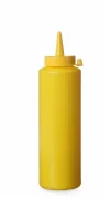 Dyspenser do zimnych sosów, HENDI, 0,7L, żółty, o70x(H)240mm Wariant podstawowy