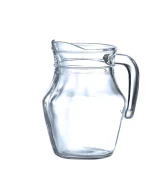 Dzbanek szklany, HENDI, 0,5L, ?77x(H)141mm Wariant podstawowy