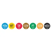 Etykiety Food Safety, jednorazowe Środa
