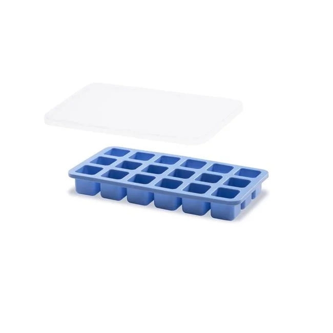 Forma do kostek lodu mini z pokrywką, BarUp, niebieski, 217x114x(H)30mm Wariant podstawowy