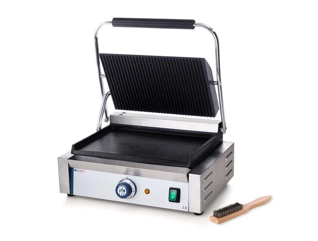 Grill kontaktowy PANINI - ryflowano-gładki Wariant podstawowy