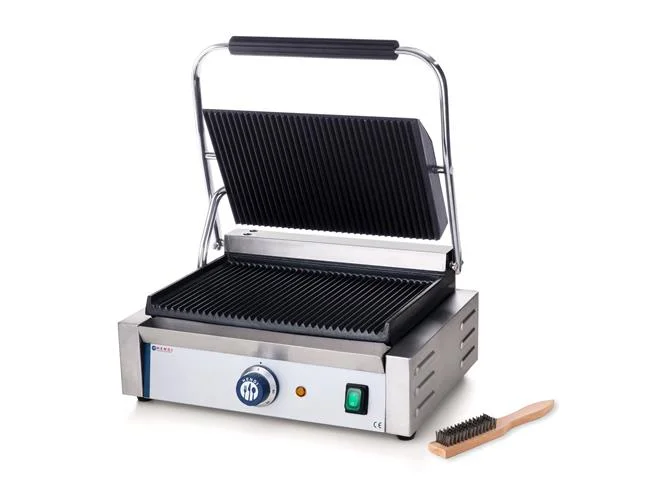 Grill kontaktowy PANINI - ryflowany Wariant podstawowy