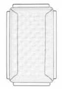 Kosz do smażenia frytek, falisty, HENDI, GN 1/1, 530x325x(H)40mm Wariant podstawowy