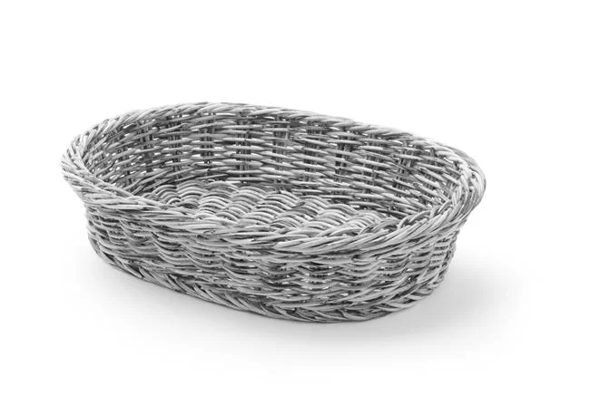 Koszyk owalny, szary, 320x230 mm Wariant podstawowy