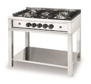 Kuchenka gazowa - 5-palnikowa Kitchen Line na podstawie otwartej Wariant podstawowy