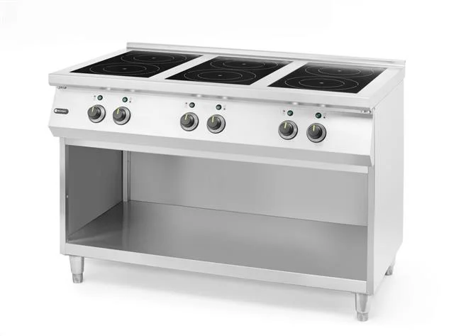 Kuchenka indukcyjna z 6 polami grzewczymi, HENDI, 400V/25500W, 1200x700x(H)890mm Wariant podstawowy
