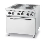 Kuchnia elektryczna - 4-płytowa Kitchen Line z konwekcyjnym piekarnikiem elektrycznym GN 1/1 Wariant podstawowy