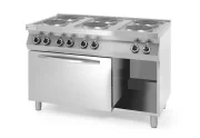 KUCHNIA ELEKTRYCZNA 6-PŁYTOWA KITCHEN LINE Z KONWEKCYJNYM PIEKARNIKIEM ELEKTRYCZNYM GN 1/1 Wariant podstawowy