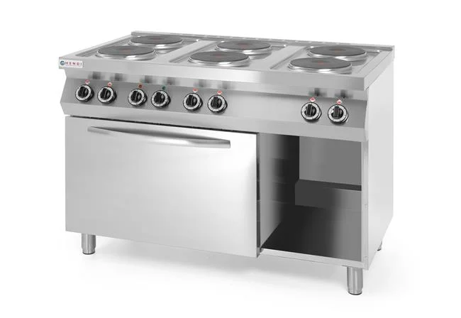 KUCHNIA ELEKTRYCZNA 6-PŁYTOWA KITCHEN LINE Z KONWEKCYJNYM PIEKARNIKIEM ELEKTRYCZNYM GN 1/1 Wariant podstawowy