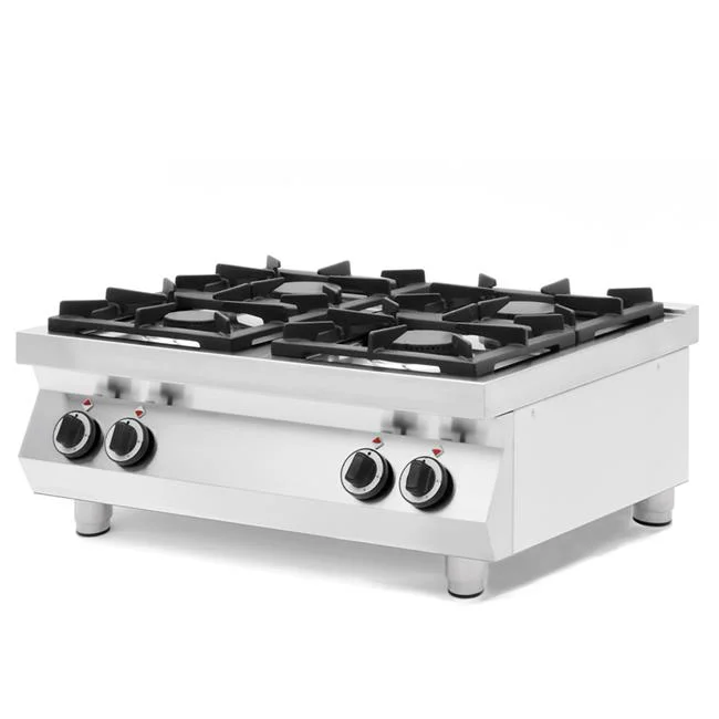 Kuchnia gazowa 4-palnikowa Kitchen Line, stołowa Wariant podstawowy