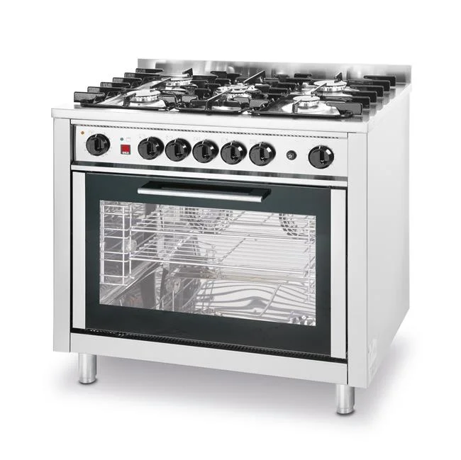 Kuchnia gazowa - 5-palnikowa Kitchen Line z konwekcyjnym piekarnikiem i z grillem Wariant podstawowy