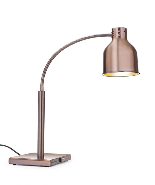 Lampa do podgrzewania potraw, giętka, HENDI, miedziany, 220-240V/250W, 268x203x(H)660mm Wariant podstawowy