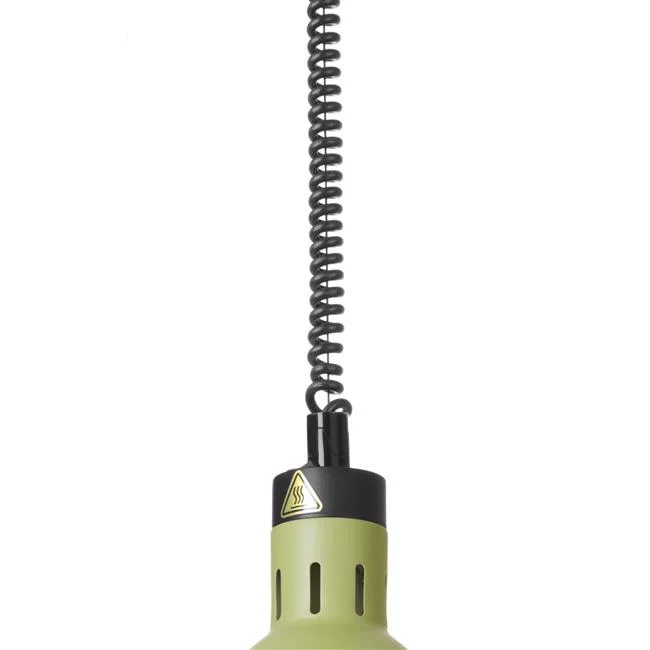 Lampa do podgrzewania potraw wisząca, cylindryczna, HENDI, zielony, 230V/250W, ?175x(H)250mm Wariant podstawowy