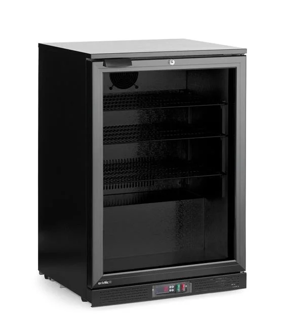 Lodówka barowa 1-drzwiowa, Arktic, 105L, czarny, 220-240V/120W, 600x530x(H)870mm Wariant podstawowy
