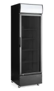 Lodówka barowa z podświetlanym panelem, 1-drzwiowa, Arktic, 254L, czarny, 220-240V/250W, 578x605x(H)1980mm Wariant podstawowy