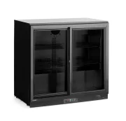Lodówka barowa z podwójnymi drzwiami suwanymi, Arktic, 158L, czarny, 220-240V/160W, 900x520x(H)870mm Wariant podstawowy