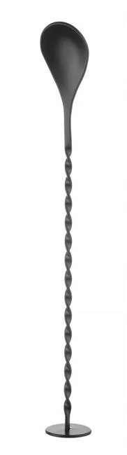Łyżka barmańska z muddlerem, Bar up, czarny, 280x35mm Wariant podstawowy