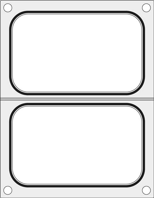 Matryca do zgrzewarki  BOKAMA AG02E oraz AG02HD na dwie tacki 178x113 mm Wariant podstawowy