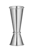 Miarka barmańska z pierścieniem, Bar up, 25ml / 50ml, śr.43x(H)110mm Wariant podstawowy