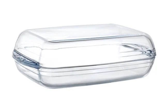 Naczynie żaroodporne, podwójne OVENCHEF, transparentny, 355x220x(H)110mm Wariant podstawowy