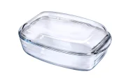 Naczynie żaroodporne z pokrywą OVENCHEF, transparentny, 370x215x(H)140mm Wariant podstawowy