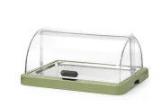 Pojedyncza witrynka chłodząca roll-top Duo UNIQ , HENDI, designed by Robert Bronwasser, zielony, 460x355x(H)220mm, Prostokątny Wariant podstawowy