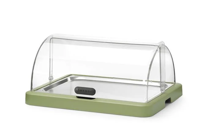 Pojedyncza witrynka chłodząca roll-top Duo UNIQ , HENDI, designed by Robert Bronwasser, zielony, 460x355x(H)220mm, Prostokątny Wariant podstawowy