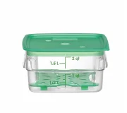 Pojemnik na żywność CamSquares Fresh Pro, Cambro, 1,9L, transparentny, 191x191x(H)98mm Wariant podstawowy