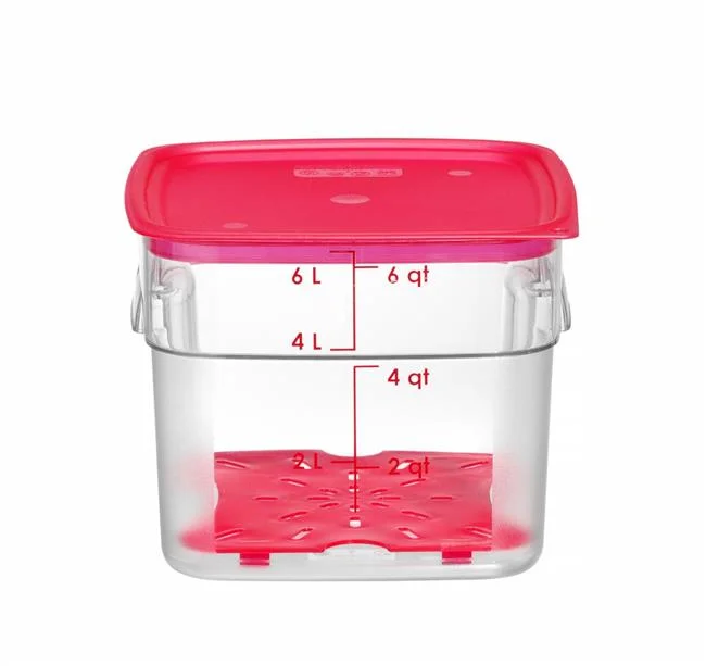 Pojemnik na żywność CamSquares Fresh Pro, Cambro, 5,7L, transparentny, 229x229x(H)180mm Wariant podstawowy