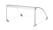 Pokrywa szklana do podgrzewacza rolkowego do parówek, HENDI, do podgrzewacza z 9 rolkami o kodzie 268605, 470x401x(H)250mm Wariant podstawowy