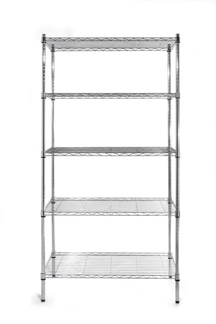 Regał z 5 półkami, HENDI, chromowany, chromowany, 910x455x(H)1830mm Wariant podstawowy