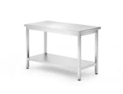 Stół centralny z półką Kitchen Line – skręcany 1000x600x(H)850