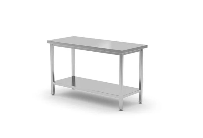 Stół centralny z półką - skręcany, o wym. 800x700x850 mm Wariant podstawowy