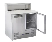 Stół chłodniczy z nadstawą i blatem granitowym, Arktic, 247L, 230V/145W, 900x700x(H)1070mm Wariant podstawowy