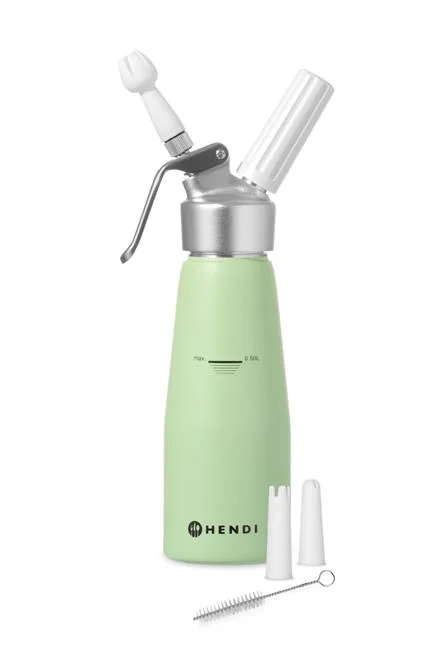 Syfon do bitej śmietany, HENDI, 0,5L, Pistacjowy, ?80x(H)260mm Wariant podstawowy