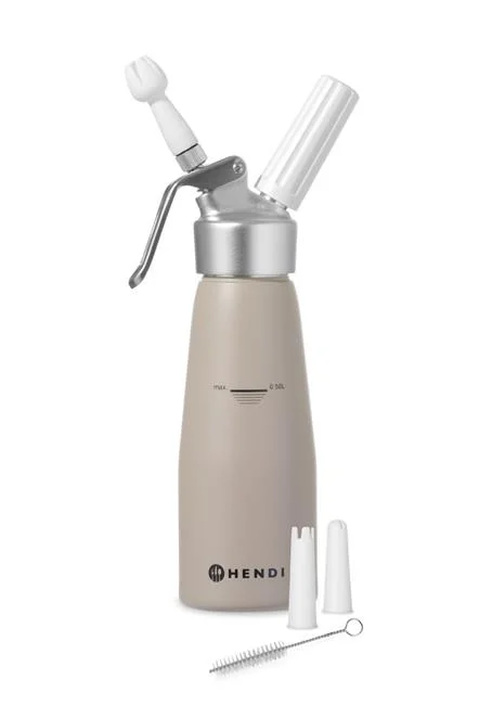 Syfon do bitej śmietany, HENDI, 0,5L, Taupe, ?80x(H)260mm Wariant podstawowy