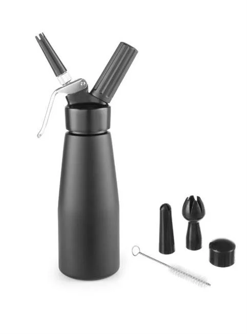 Syfon do bitej śmietany, HENDI, Kitchen Line, 0,5L, czarny, ⌀80x(H)260mm Wariant podstawowy