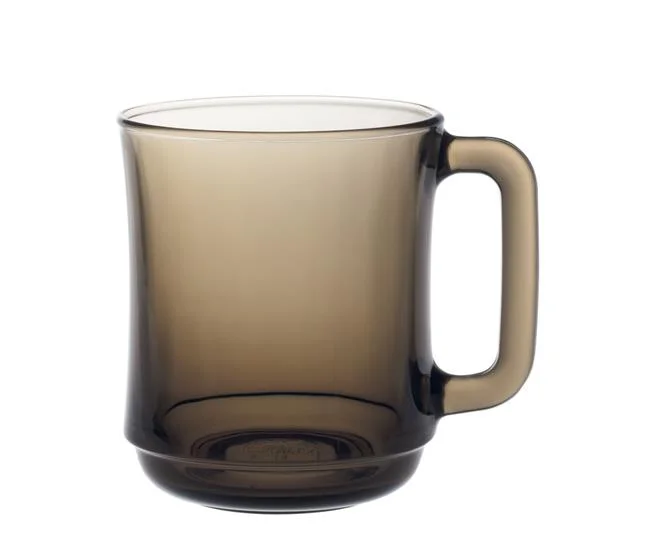Szklanka z uchem LYS SEPIA, 0,31L, brązowy, 6 szt., o80x(H)100mm Wariant podstawowy