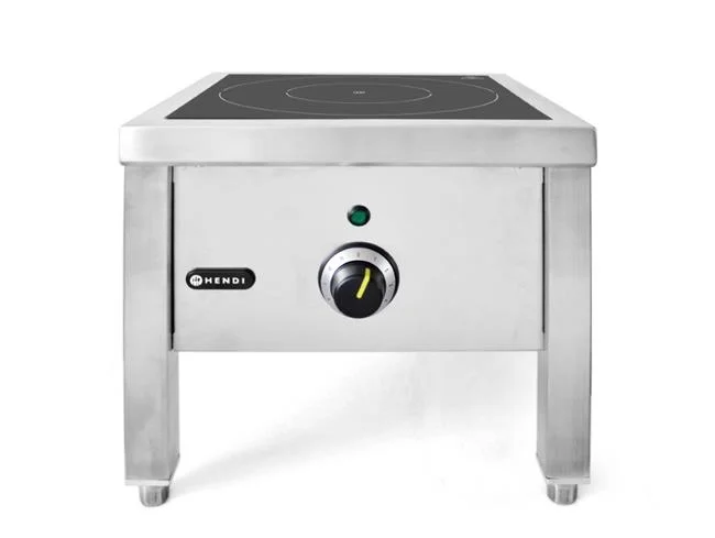 Taboret indukcyjny o dużej mocy, HENDI, 400V/5000W, 400x400x(H)380mm Wariant podstawowy