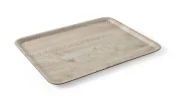 Taca do serwowania z laminatem z melaminy, antypoślizgowa, z wzorem drewna, AmerBox, jasne drewno, 370x530mm Wariant podstawowy