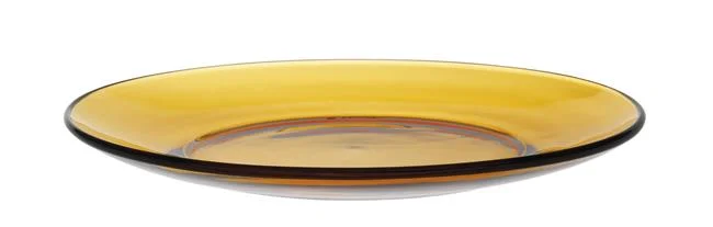 Talerz deserowy LYS AMBER, pomarańczowy, ø190x(H)20mm Wariant podstawowy