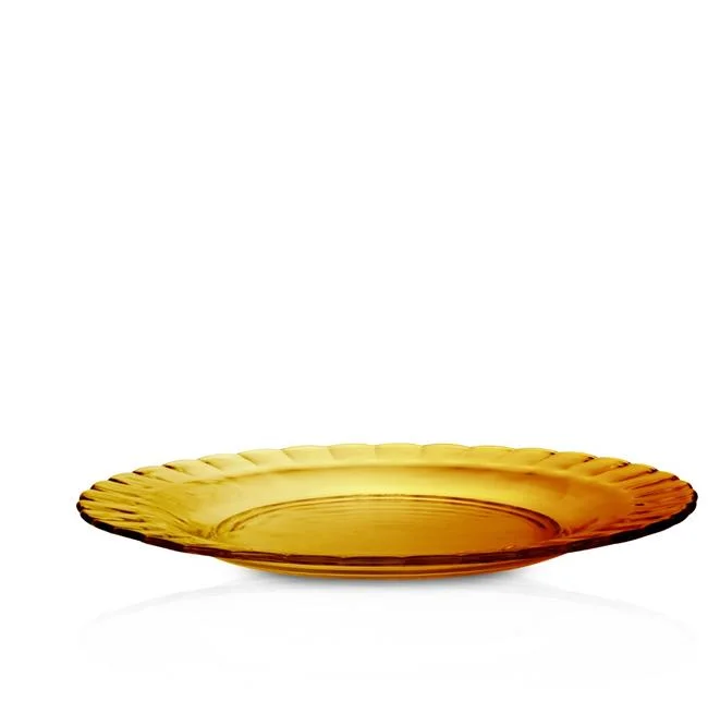 Talerz płytki PICARDIE AMBER, Duralex, ø260x(H)19mm Wariant podstawowy