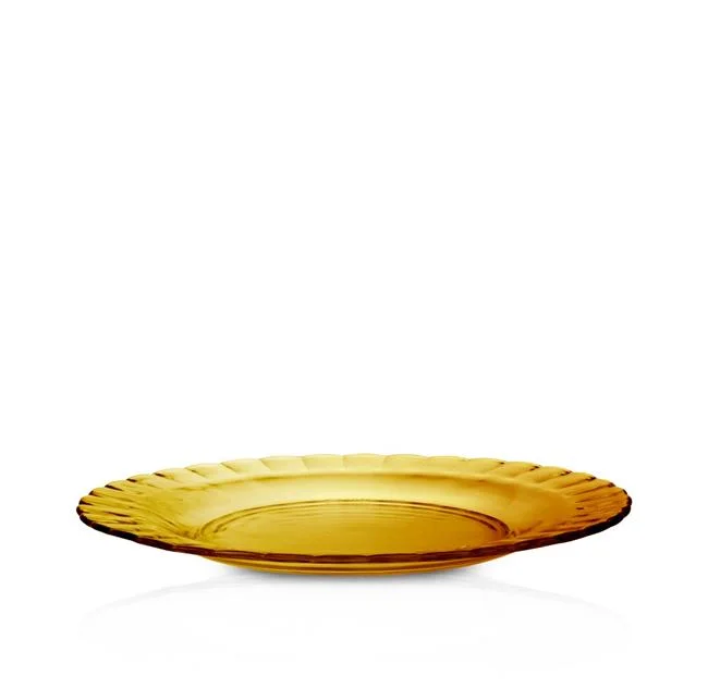 Talerz płytki PICARDIE AMBER, Duralex, pomarańczowy, ø230x(H)20mm Wariant podstawowy