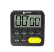 Timer jednozakresowy, HENDI, czarny, 82x20x(H)88mm Wariant podstawowy