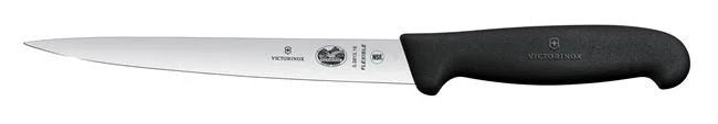 Victorinox Fibrox Nóż do filetowania, bardzo giętki, 18 cm, czarny Wariant podstawowy