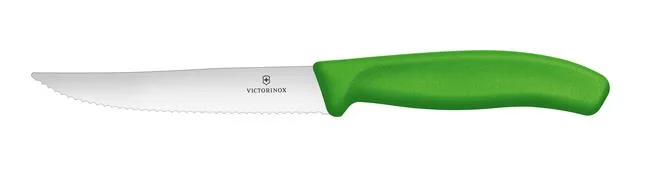 Victorinox Swis Classic Nóż do pizzy, ząbkowany, ostry czubek, zielony Wariant podstawowy